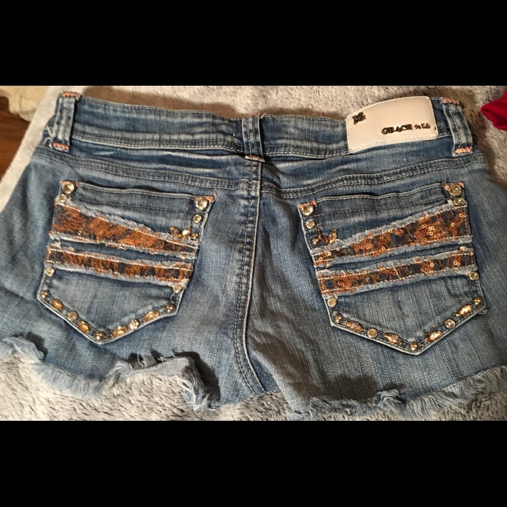 Grace in LA shorts